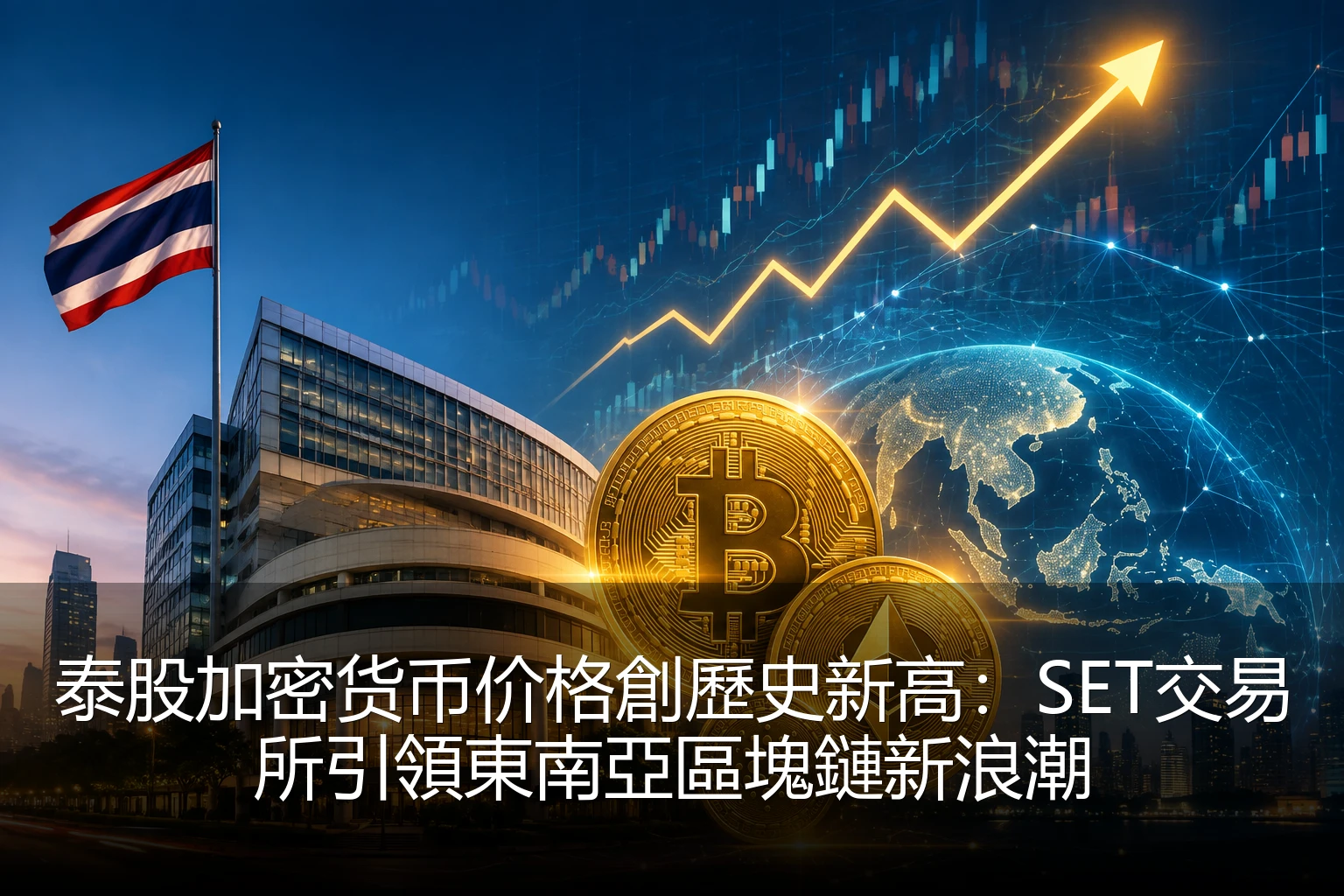 泰股加密货币价格創歷史新高：SET交易所引領東南亞區塊鏈新浪潮