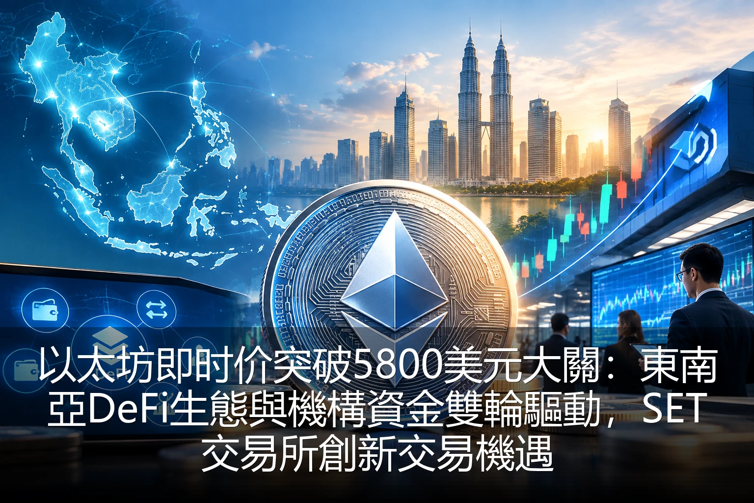 以太坊即时价突破5800美元大關：東南亞DeFi生態與機構資金雙輪驅動，SET交易所創新交易機遇
